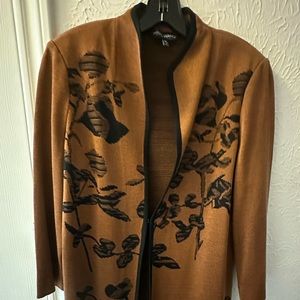 Ming wang brown cardigan middle